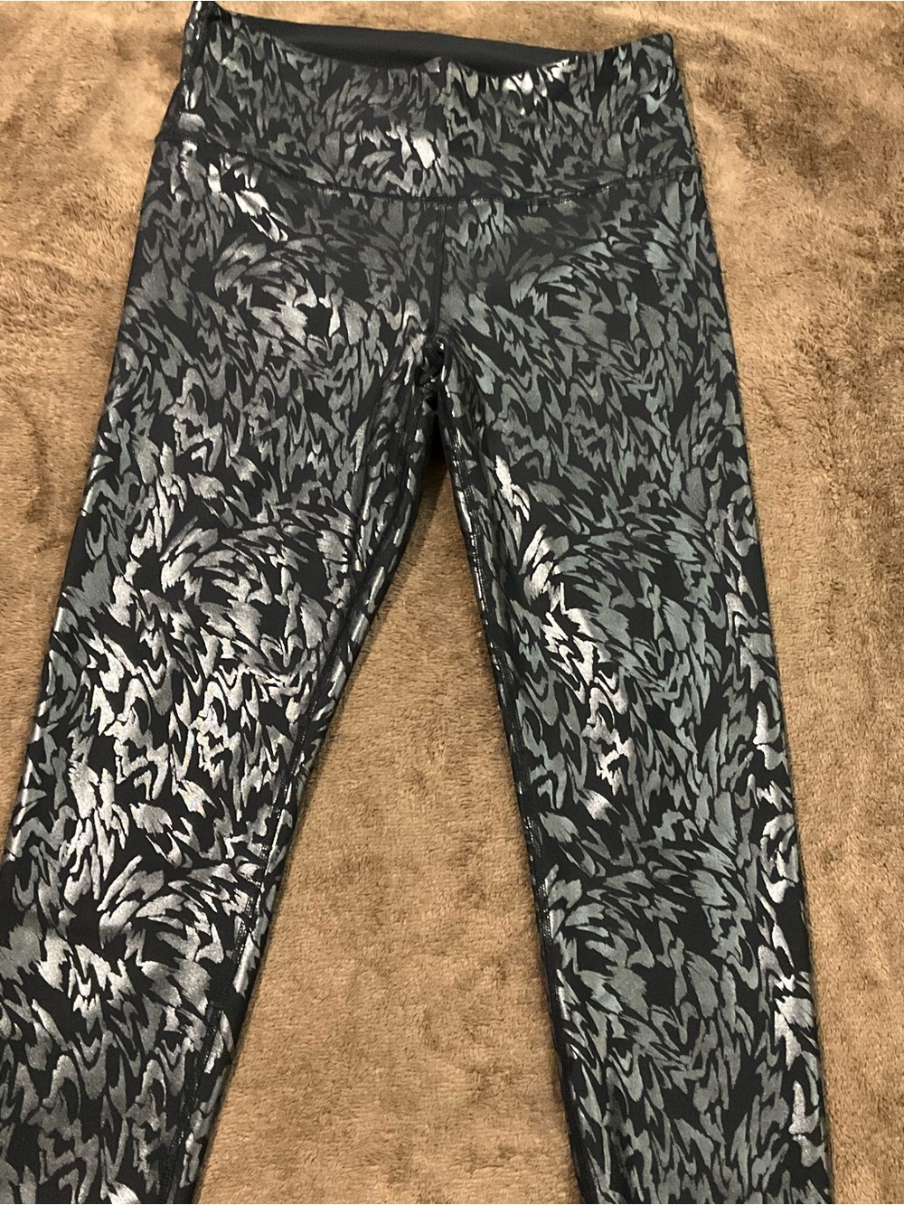 Old Navy High-Waisted PowerSoft Foil-Print Leggings